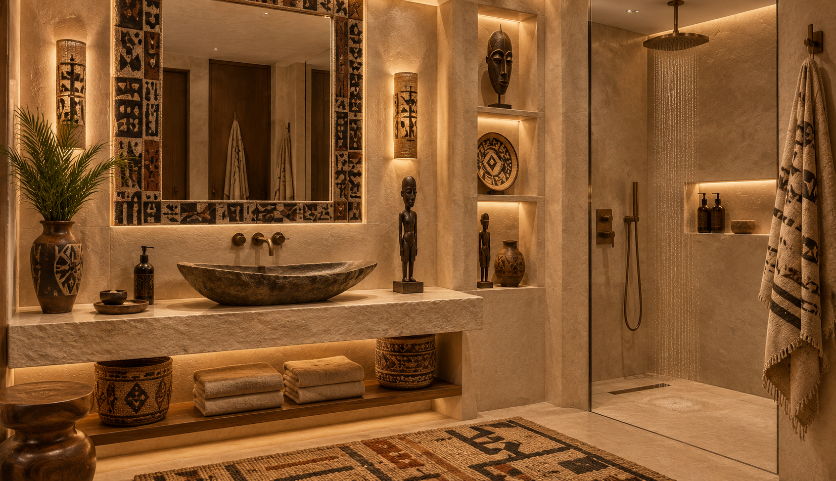 Salle d'eau africaine